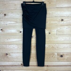 Cabi #5080 Mesh Skirted Leggings Black Size XS